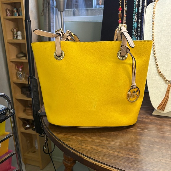 Michael Kors Bright Yellow Tote - Picture 2 of 13